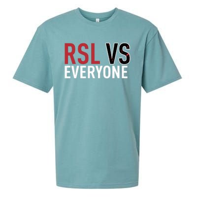 Emeka Eneli Wearing Rsl Vs Everyone Sueded Cloud Jersey T-Shirt