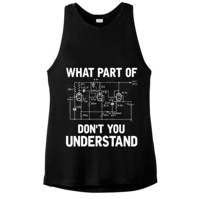Electrical Engineer What Part Of Don't You Understand Gift TShirt Ladies PosiCharge Tri-Blend Wicking Tank