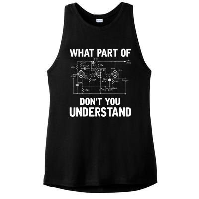 Electrical Engineer What Part Of Don't You Understand Gift TShirt Ladies PosiCharge Tri-Blend Wicking Tank