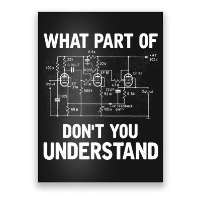 Electrical Engineer What Part Of Don't You Understand Gift TShirt Poster
