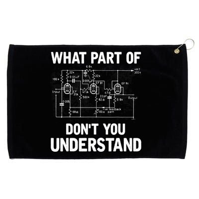 Electrical Engineer What Part Of Don't You Understand Gift TShirt Grommeted Golf Towel