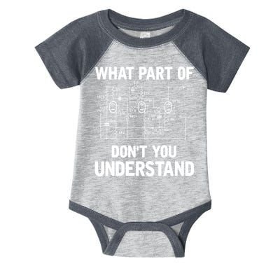 Electrical Engineer What Part Of Don't You Understand Gift TShirt Infant Baby Jersey Bodysuit