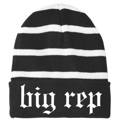 Expression Striped Beanie with Solid Band