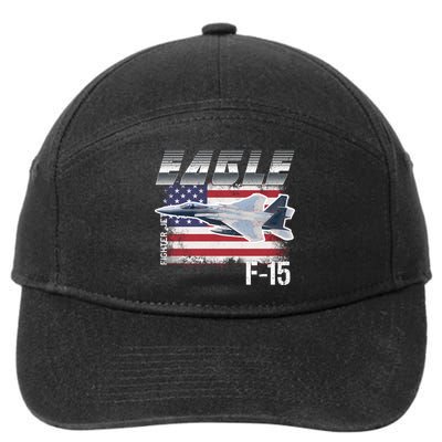 Eagle F 15 Aircraft 7-Panel Snapback Hat
