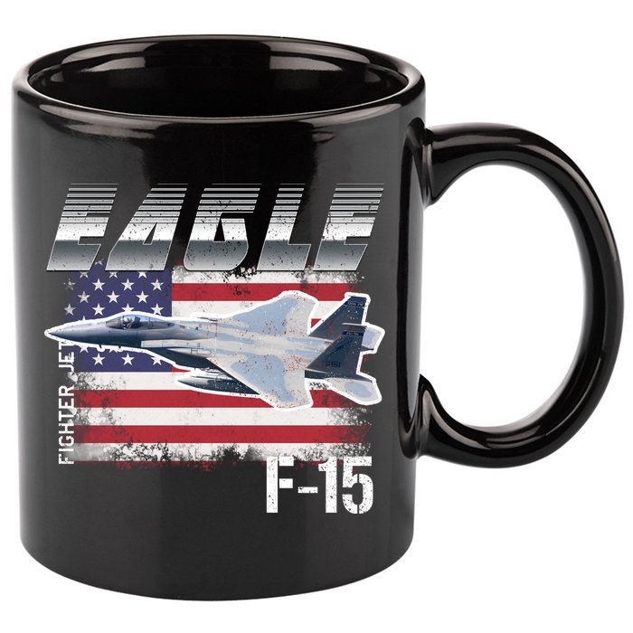 Eagle F 15 Aircraft 11oz C Handle Ceramic Mug