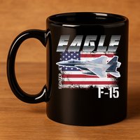 Eagle F 15 Aircraft 11oz C Handle Ceramic Mug