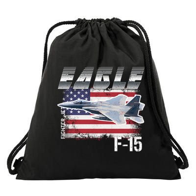 Eagle F 15 Aircraft Drawstring Bag