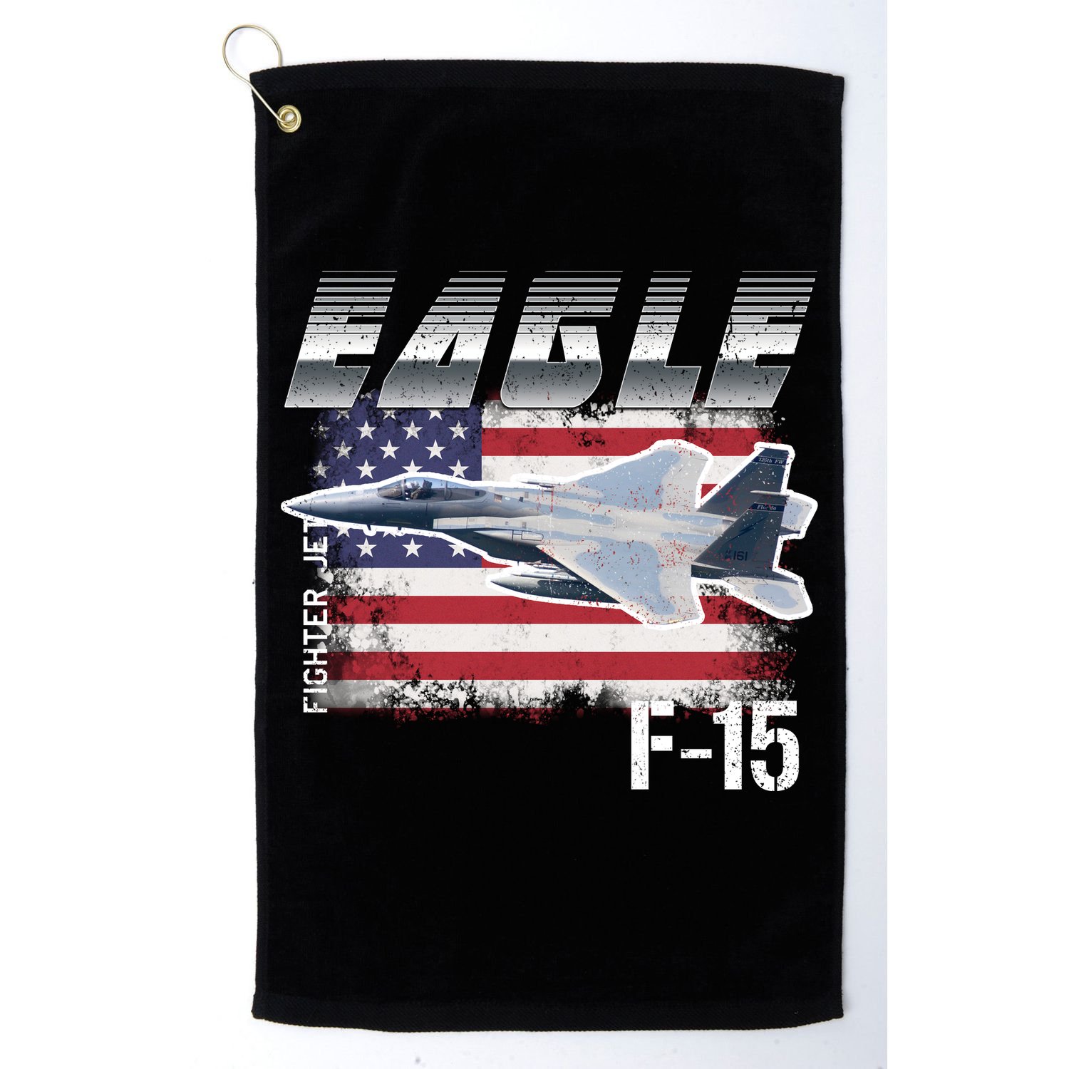 Eagle F 15 Aircraft Golf Towel
