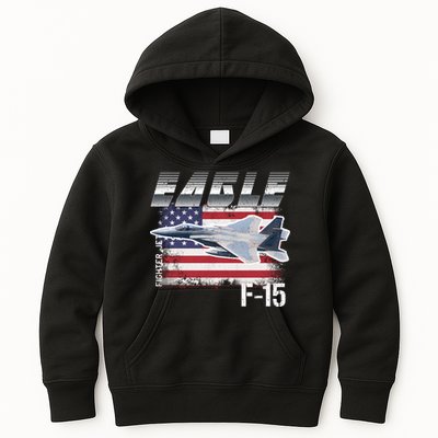 Eagle F 15 Aircraft Kids Hoodie