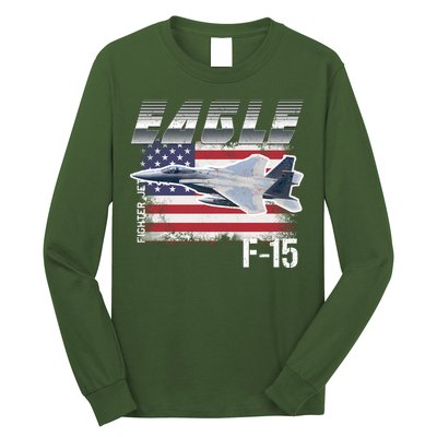 Eagle F 15 Aircraft Long Sleeve Shirt