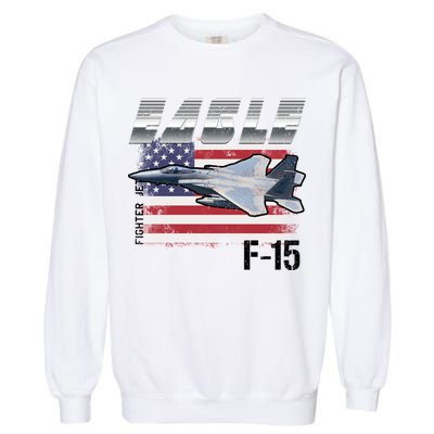 Eagle F 15 Aircraft Garment-Dyed Sweatshirt