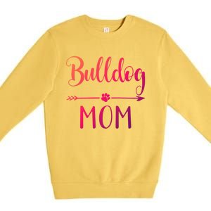 English French American Bulldog Mom Gift Premium Crewneck Sweatshirt