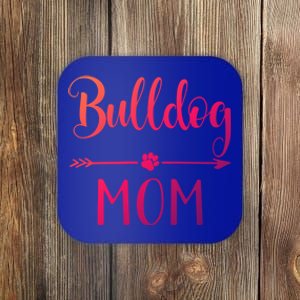 English French American Bulldog Mom Gift Coaster