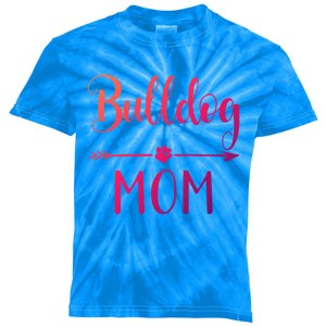 English French American Bulldog Mom Gift Kids Tie-Dye T-Shirt