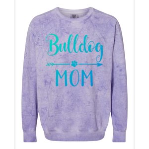 English French American Bulldog Mom Gift Colorblast Crewneck Sweatshirt