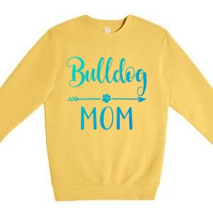 English French American Bulldog Mom Gift Premium Crewneck Sweatshirt