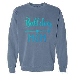 English French American Bulldog Mom Gift Garment-Dyed Sweatshirt