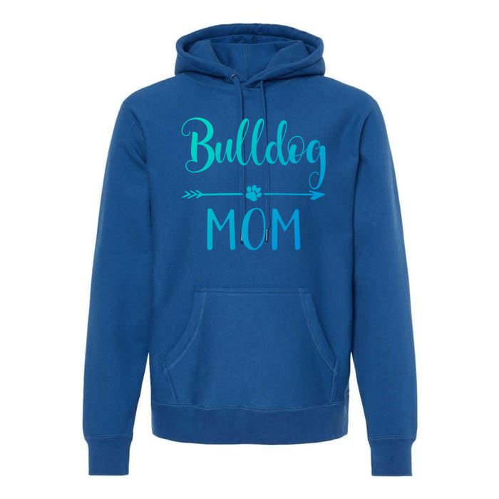 English French American Bulldog Mom Gift Premium Hoodie