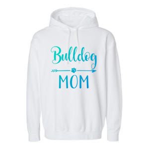 English French American Bulldog Mom Gift Garment-Dyed Fleece Hoodie