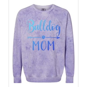 English French American Bulldog Mom Gift Colorblast Crewneck Sweatshirt