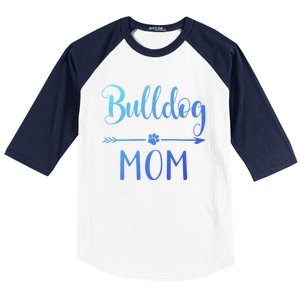 English French American Bulldog Mom Gift Baseball Sleeve Shirt