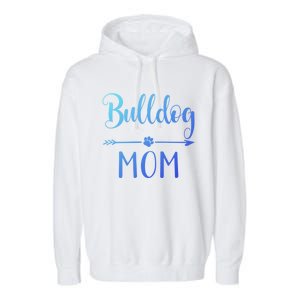 English French American Bulldog Mom Gift Garment-Dyed Fleece Hoodie