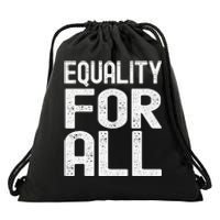 Equality For All Black History Month  Pride Drawstring Bag