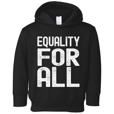 Equality For All Black History Month  Pride Toddler Hoodie