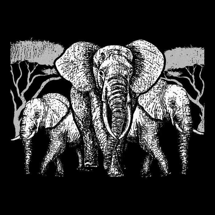 Elephant Family Africa Safari Zoo Keeper Gift Elephant Cooling Performance Crew T-Shirt