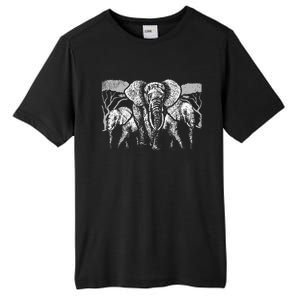 Elephant Family Africa Safari Zoo Keeper Gift Elephant Tall Fusion ChromaSoft Performance T-Shirt