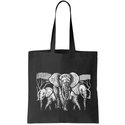 Elephant Family Africa Safari Zoo Keeper Gift Elephant Bag