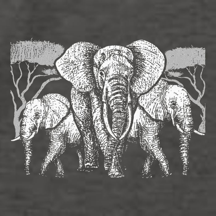 Elephant Family Africa Safari Zoo Keeper Gift Elephant Vector Backpack