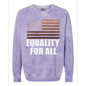 Equality For All Black History Month  Pride Colorblast Crewneck Sweatshirt