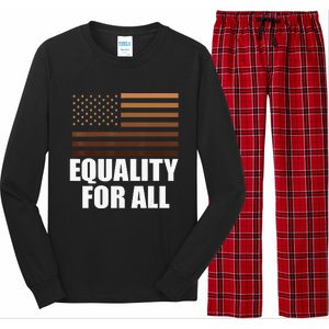 Equality For All Black History Month  Pride Long Sleeve Pajama Set