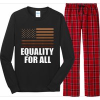 Equality For All Black History Month  Pride Long Sleeve Pajama Set