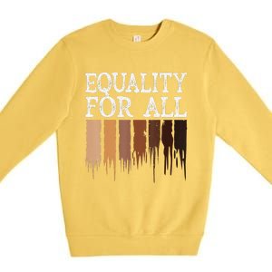 Equality For All Black History Month Pride Premium Crewneck Sweatshirt