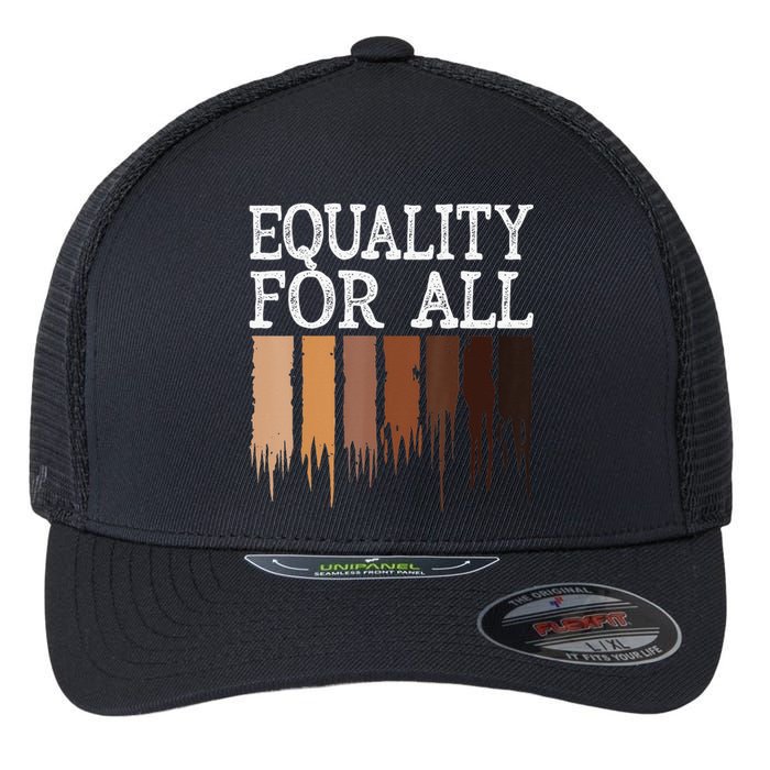 Equality For All Black History Month Pride Flexfit Unipanel Trucker Cap