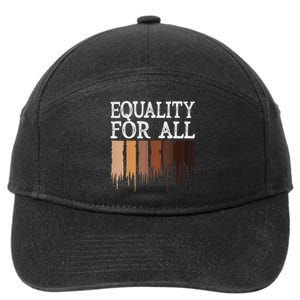 Equality For All Black History Month Pride 7-Panel Snapback Hat