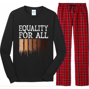 Equality For All Black History Month Pride Long Sleeve Pajama Set