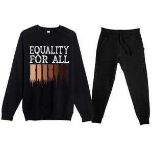 Equality For All Black History Month Pride Premium Crewneck Sweatsuit Set