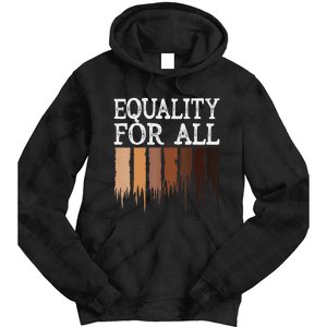 Equality For All Black History Month Pride Tie Dye Hoodie