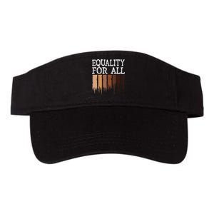 Equality For All Black History Month Pride Valucap Bio-Washed Visor