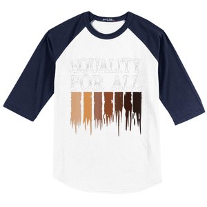 Equality For All Black History Month Pride Baseball Sleeve Shirt