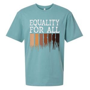 Equality For All Black History Month Pride Sueded Cloud Jersey T-Shirt