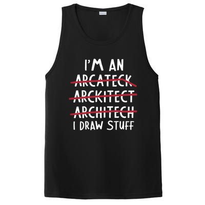 Engineer Funny Arcitect Dad Humor Cool Gift PosiCharge Competitor Tank