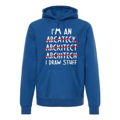 Engineer Funny Arcitect Dad Humor Cool Gift Premium Hoodie