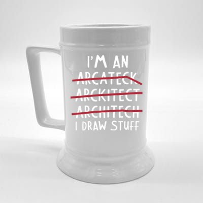 Engineer Funny Arcitect Dad Humor Cool Gift Beer Stein