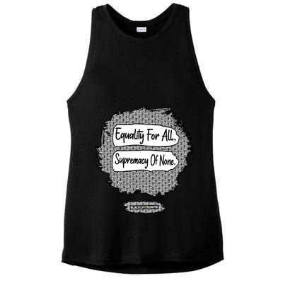 Equality For All Supremacy Of None Ladies PosiCharge Tri-Blend Wicking Tank