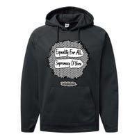 Equality For All Supremacy Of None Performance Fleece Hoodie