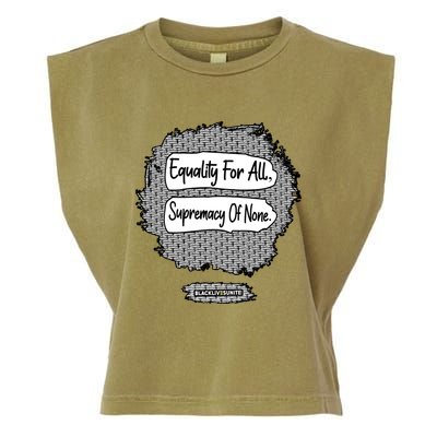 Equality For All Supremacy Of None Garment-Dyed Women's Muscle Tee